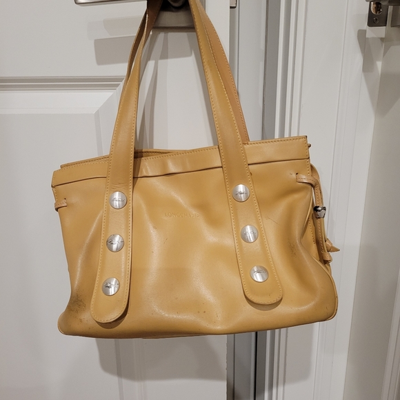 Longchamp Tan Leather Bag with Matching Wallet - Picture 2 of 4